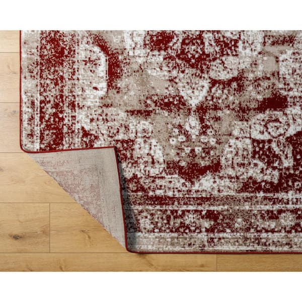 Monte Carlo Rust Medallion 9 ft. x 12 ft. Indoor Area Rug