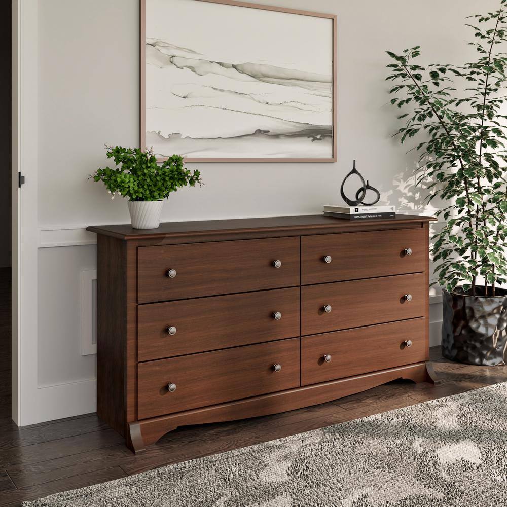 Monterey 6-Drawer White Dresser - thumbnail 8