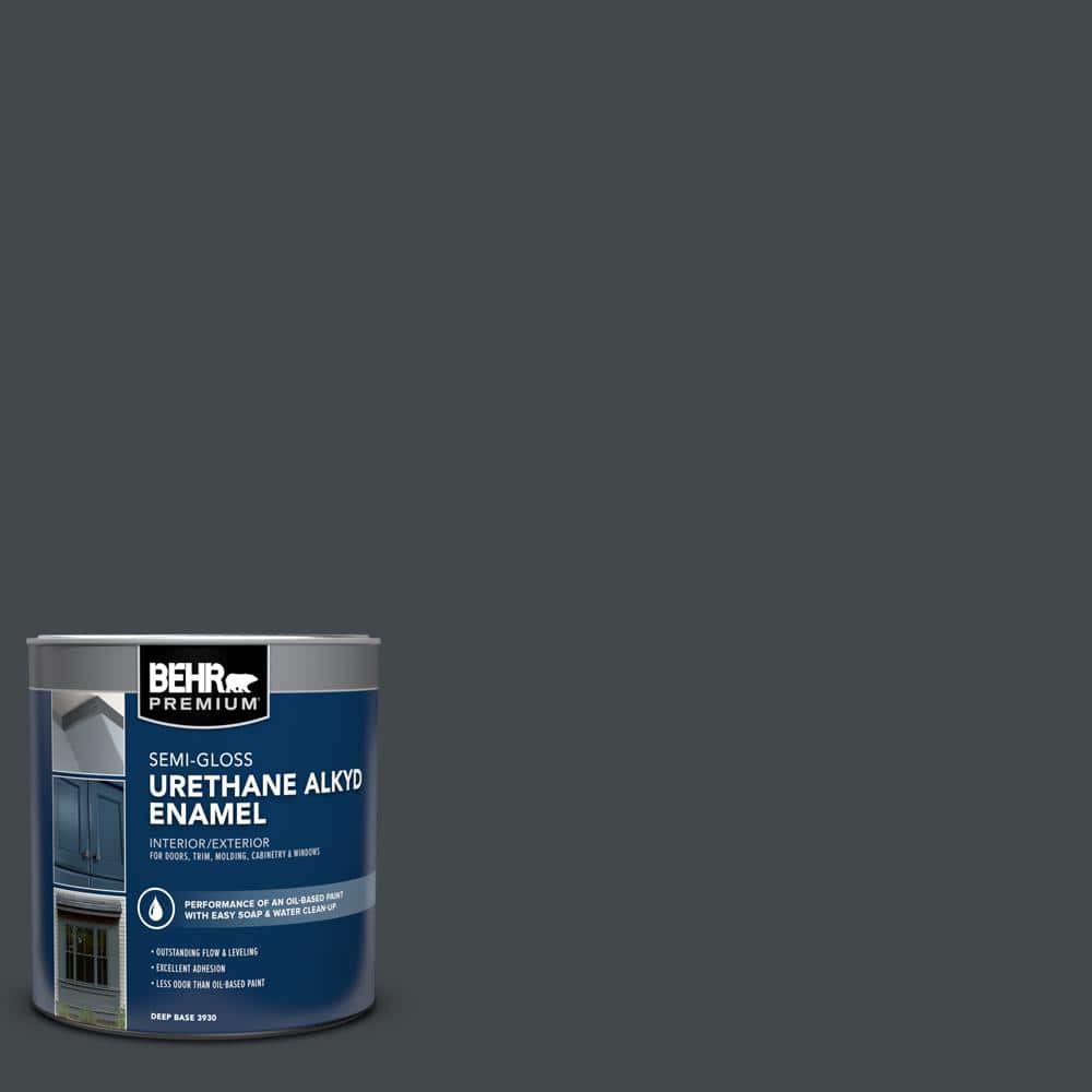 1 qt. #PPU24-23 Little Black Dress Urethane Alkyd Semi-Gloss Enamel Interior/Exterior Paint price history on PriceWatchPro