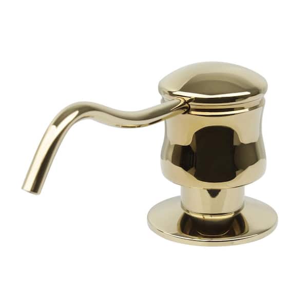 Akicon Built in Golden Soap Dispenser Refill from Top with 17 oz. Bottle - 3 Years Warranty