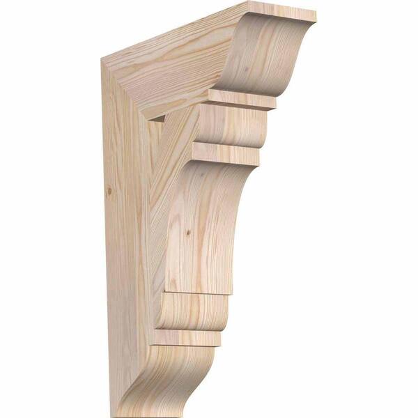 Ekena Millwork 5.5 in. x 26 in. x 18 in. Douglas Fir Olympic Traditional Smooth Bracket