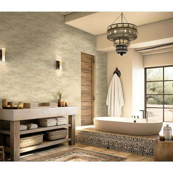 Walls Republic Sand Abstract Desert Mountain Range Print Non Woven Non-Pasted Textured Wallpaper 57 Sq. Ft.