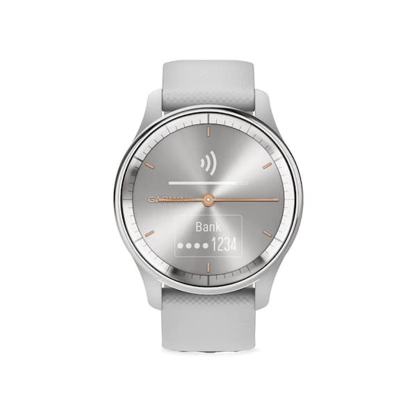 Garmin vivomove Trand Hybrid Smartwatch with Stainless Steel Bezel