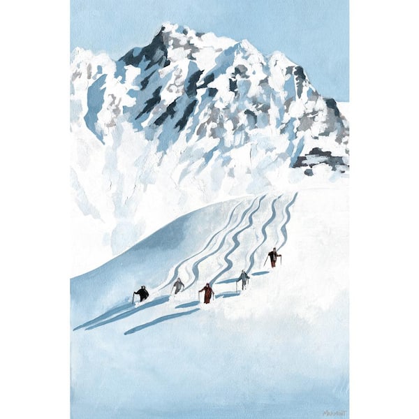 Unbranded "Racing the Slopes" by Marmont Hill Unframed Canvas Nature Art Print 36 in. x 24 in.