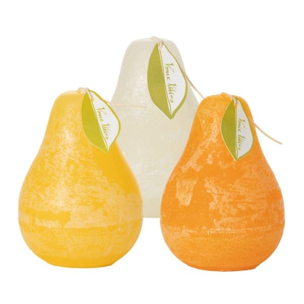 Vance Kitira 4.5" Sunset Timber Pear Candles (Set of 3)