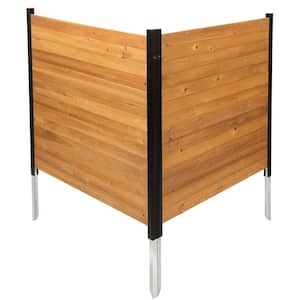 Richmond 3.5 ft. x 3.2 ft. Cedar Wood Decorative Privacy Screen Panel (2-Pack)