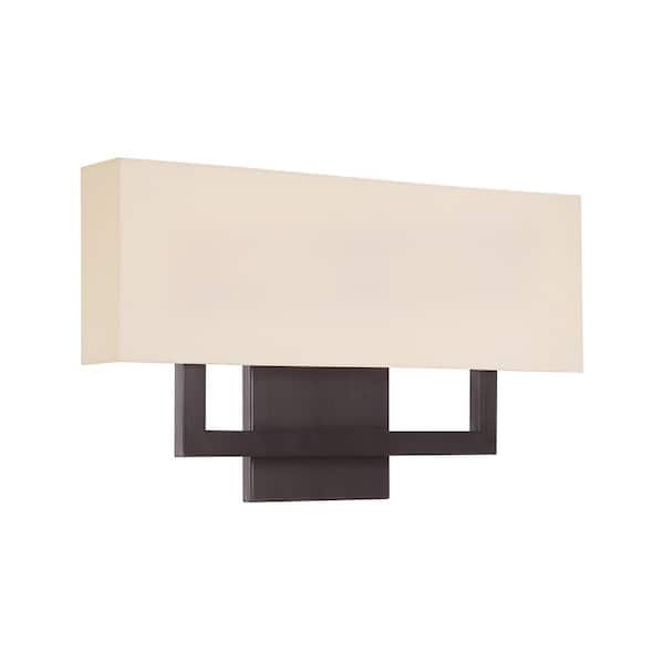 WAC Lighting Manhattan 22 in. Brushed Bronze LED Vanity Light Bar and Wall Sconce, 2700K