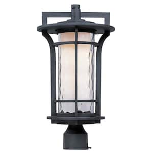 Oakville 10 in. Wide 1-Light Outdoor Black Oxide Post Light