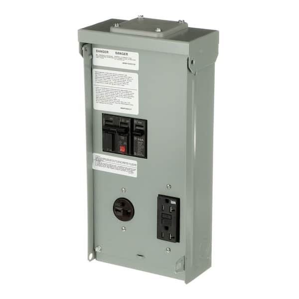 Midwest Electric Products 40 Amp 3-Space 6-Circuit Overhead Temporary Power Panel (U036C033)