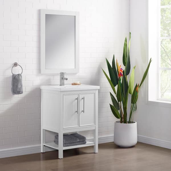 Butler Morena White and Clear Acrylic Tufted Vanity Stool - #34Y18