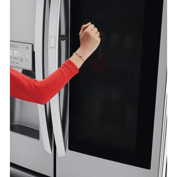 LG LMXS28596S 36 Inch 4 Door Smart Refrigerator with 27.6 Cu. Ft. Capacity,  InstaView Door-In-Door, Double Freezer Drawers, Wifi, SmartThinQ®,  Integrated Ice & Water Dispenser, LoDecibel™ Quiet Operation, and Energy  Star® Qualified