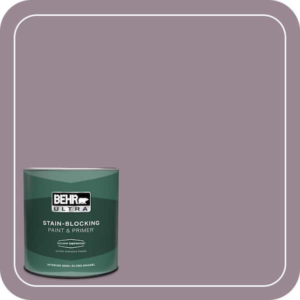 BEHR ULTRA 1 qt. #690F-5 Purple Mauve Extra Durable Semi-Gloss Enamel Interior Paint & Primer