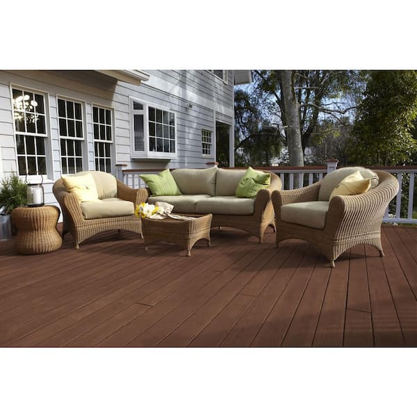 8 oz. #ST-135 Sable Semi-Transparent Waterproofing Exterior Wood Stain and Sealer Sample