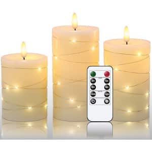 Halloween Flameless Ghost Face LED Taper Candles – Set Of 2, 9.5" Real Wax, Remote Control With Timer, Flickering Effect