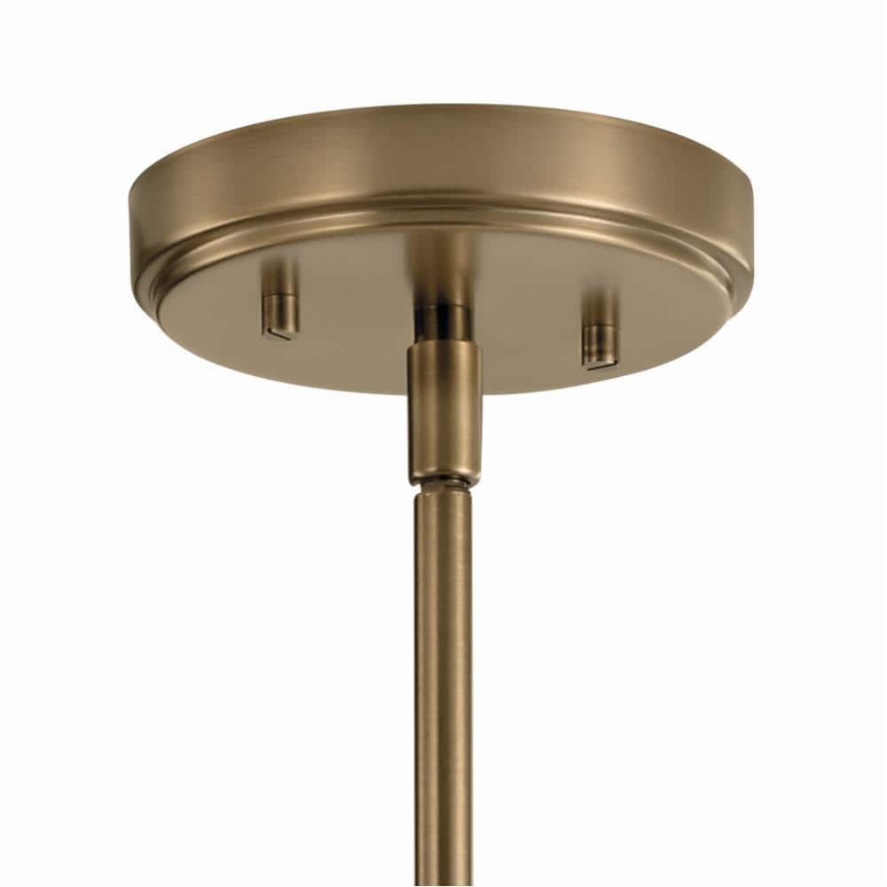 Aivian Weathered Brass 23" 3-Light Mini Chandelier