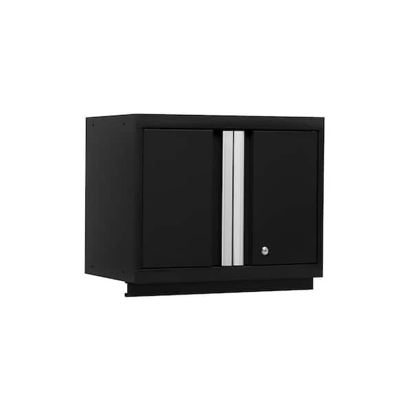 NewAge Products Bold Series Welded Steel Wall Mounted Garage Cabinet in Black/Multi Granite (24 in W x 20 in H x 12 in D)