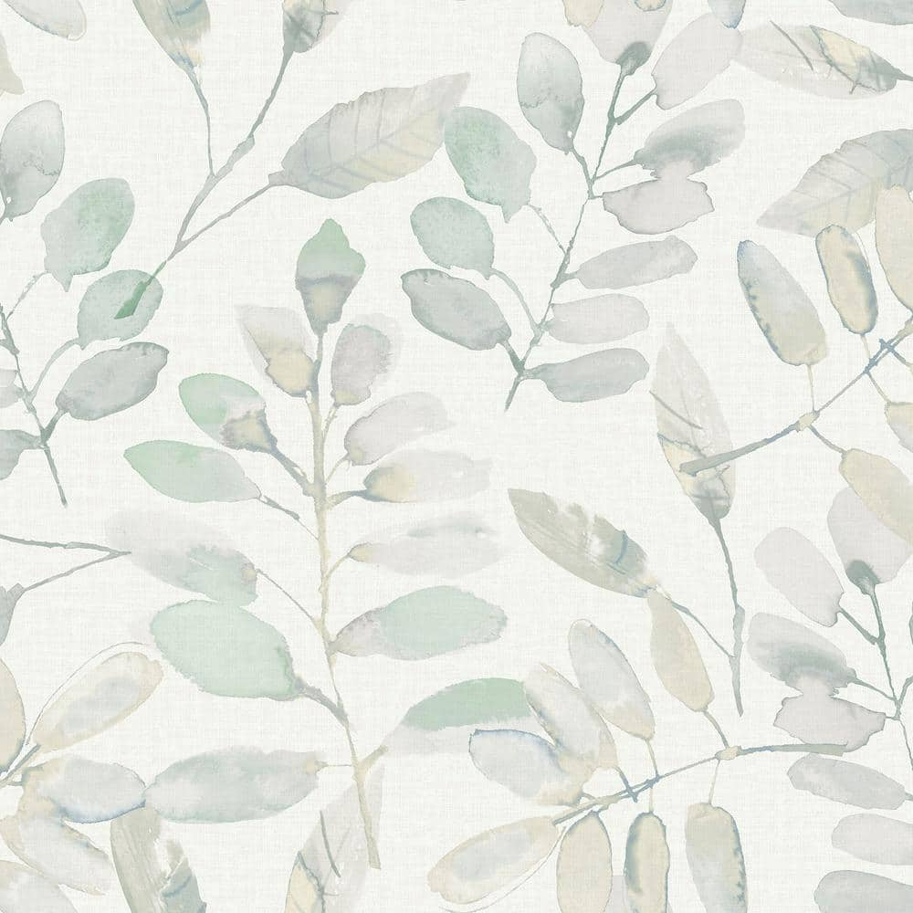 InHome Fable Leaf Peel And Stick Pvc Adhesive Wallpaper  198-in by 20.5-in  28.6 sq. ft.