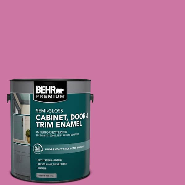 BEHR PREMIUM 1 gal. #P120-4 Heart Breaker Semi-Gloss Enamel Interior/Exterior Cabinet, Door & Trim Paint