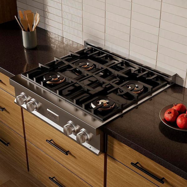 ZLINE Kitchen and Bath 30 in. Classic Gas Rangetop with 4-Burner