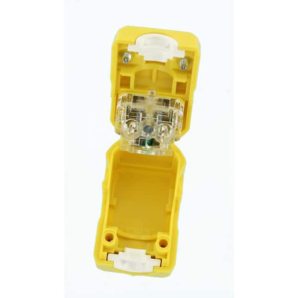 Leviton 20 Amp 250-Volt Straight Blade Grounding Angle Plug