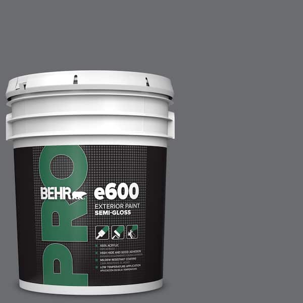 5 gal. #PPF-49 Platinum Gray Semi-Gloss Exterior Paint