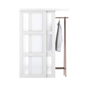 Pinecroft 32 in. x 42 in. Pub Decorative Glass Over Wood Raised Panel Saloon  Door 813242 - The Home Depot