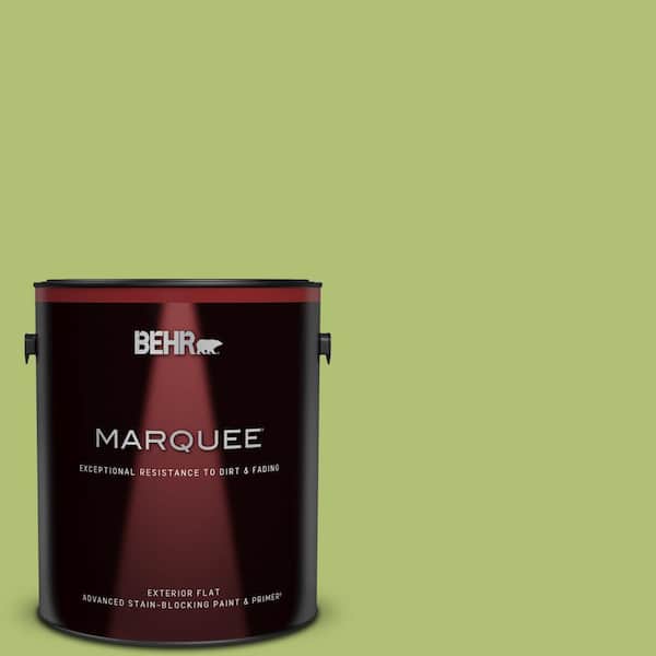 BEHR MARQUEE 1 gal. Home Decorators Collection #HDC-SM14-5 Lavish Lime Flat Exterior Paint & Primer