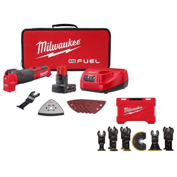 Milwaukee M12 FUEL 12V LithiumIon Cordless Oscillating MultiTool Kit