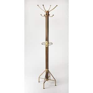 Charlie 74 in. Brown Freestanding with Umbrella Holder