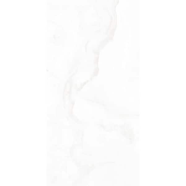 MSI Take Home Tile Sample - Calgary Onyx 4 in. x 4 in. Polished Porcelain Marble Look Floor and Wall Tile