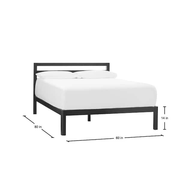Stylewell Grandon Black Metal Queen, Are Beds With Slats Good