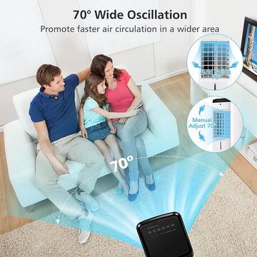 8,000 BTU Portable Air Conditioner Cools 200 Sq. Ft. with Humidifier in White