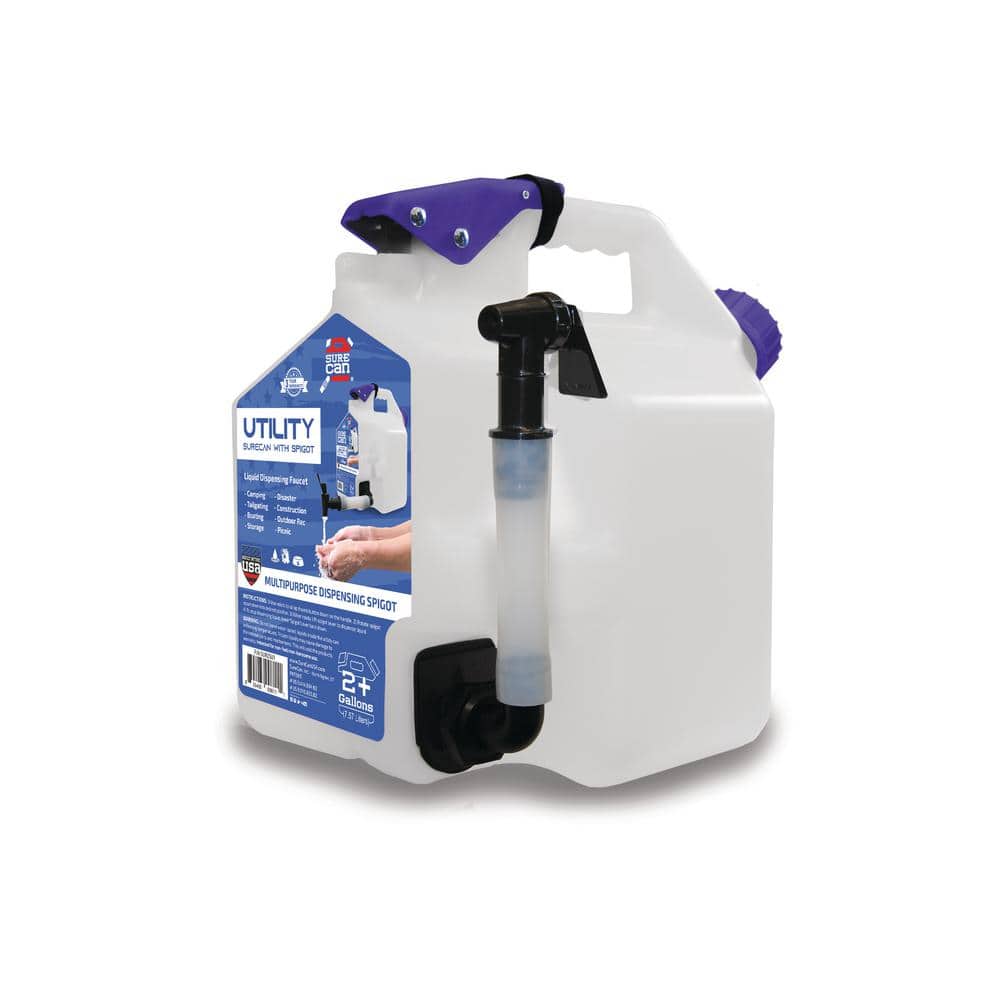 White 2 Gallon Portable Water Station with Spigot