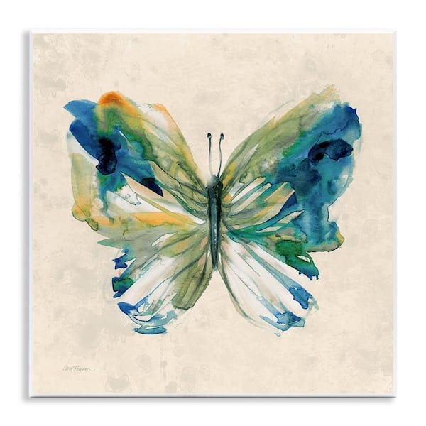 Vivid Abstract Butterfly Wings by Carol Robinson Unframed Animal Graphic Art Print 12 in. x 2 in.