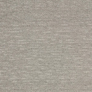 Allison Cove Silver Bell Gray 39 oz. Triexta Pattern Installed Carpet