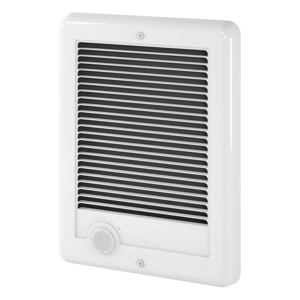 White Electric Forced Air Wall Heater with Automatic Shut-off