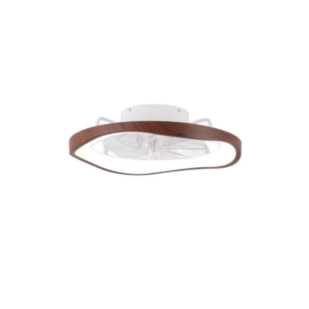 20 in. Wavy Wood Texture Dimmable LED Flush Mount Ceiling Fan with Light Remote Control for Bedroom, Living Room price history on PriceWatchPro
