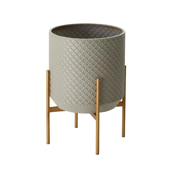 Glitzhome Jumbo Sized Metal Pot Planter Stand (Set of 2)