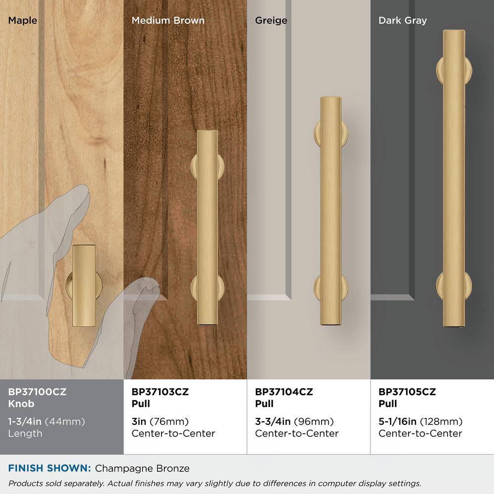 Champagne Bronze 1-3/4" Modern T-Handle Knob
