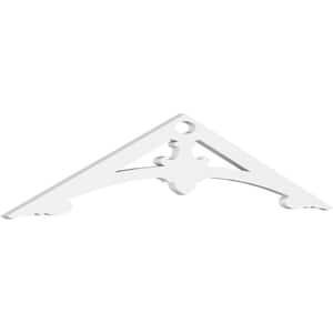 1 in. x 48 in. x 10 in. (5/12) Pitch Sellek Gable Pediment Architectural Grade PVC Moulding