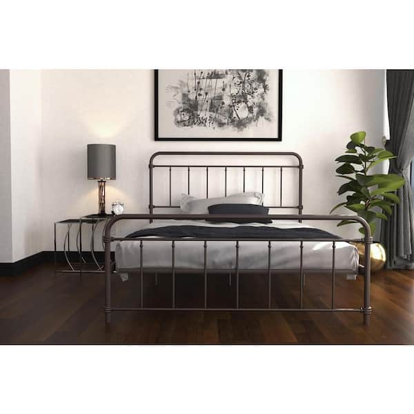 Dhp Windsor Bronze Full Metal Bed, Home Depot King Metal Headboard