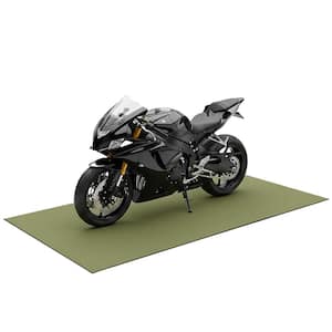 TW garage様 Rubber-Cal TFS-122 Motorcycle Mat-Grass Green-48 in. W x 84 in. L