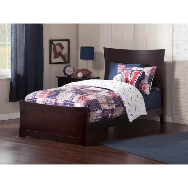 AFI Metro Espresso Twin Traditional Bed with Matching Foot Board
