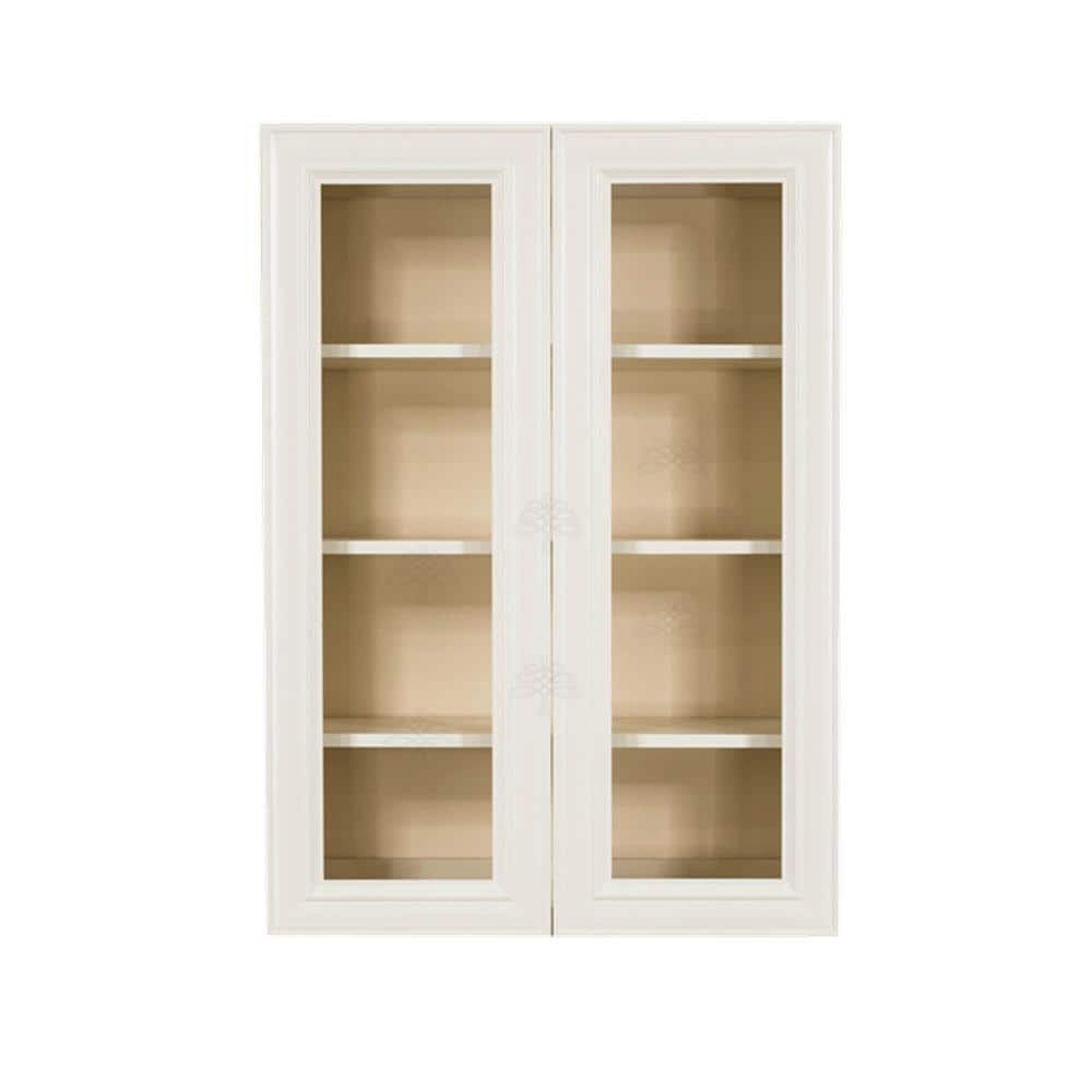 Princeton Assembled 36 in. x 42 in. x 12 in. Wall Mullion Door Cabinet with 2-Door 3-Shelves in Off-White price history on PriceWatchPro