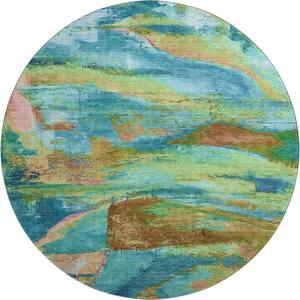 Addison Rugs Mayfield Premium Machine Washable Abstract AMF2040 Mocha 8 ...