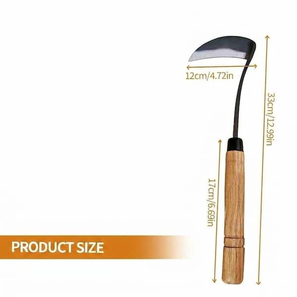 Misopily 9.84 in. Japanese Hand Hoe Sickle for Weeding and