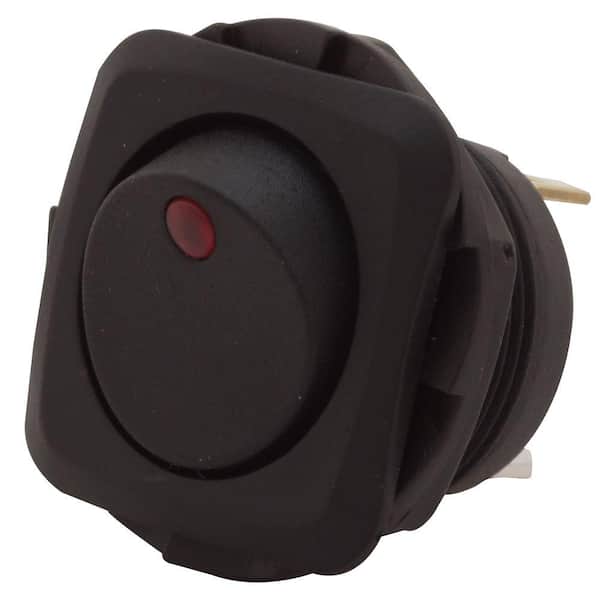 16 Amp LED Illuminated Round Hole Rocker Switch
