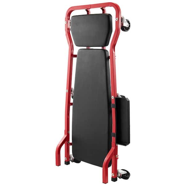 SKYSHALO Mechanic Garage Creeper, 44 in. 300 lbs. Capacity Automotive Rolling Creeper with 6 Casters Cushioned Headrest Tool Tray