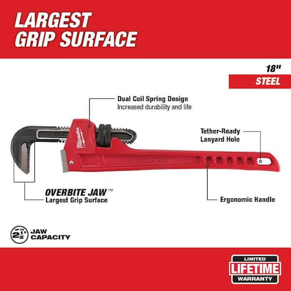 18 in. Steel Pipe Wrench