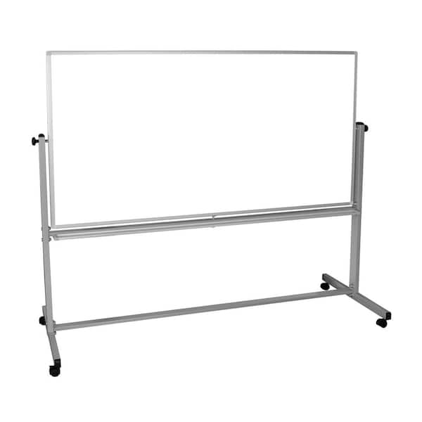 Luxor MB7240WW 72 x 40 Double-Sided Whiteboard with Aluminum Frame and  Stand